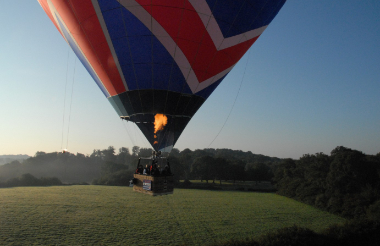 Balloon taking off